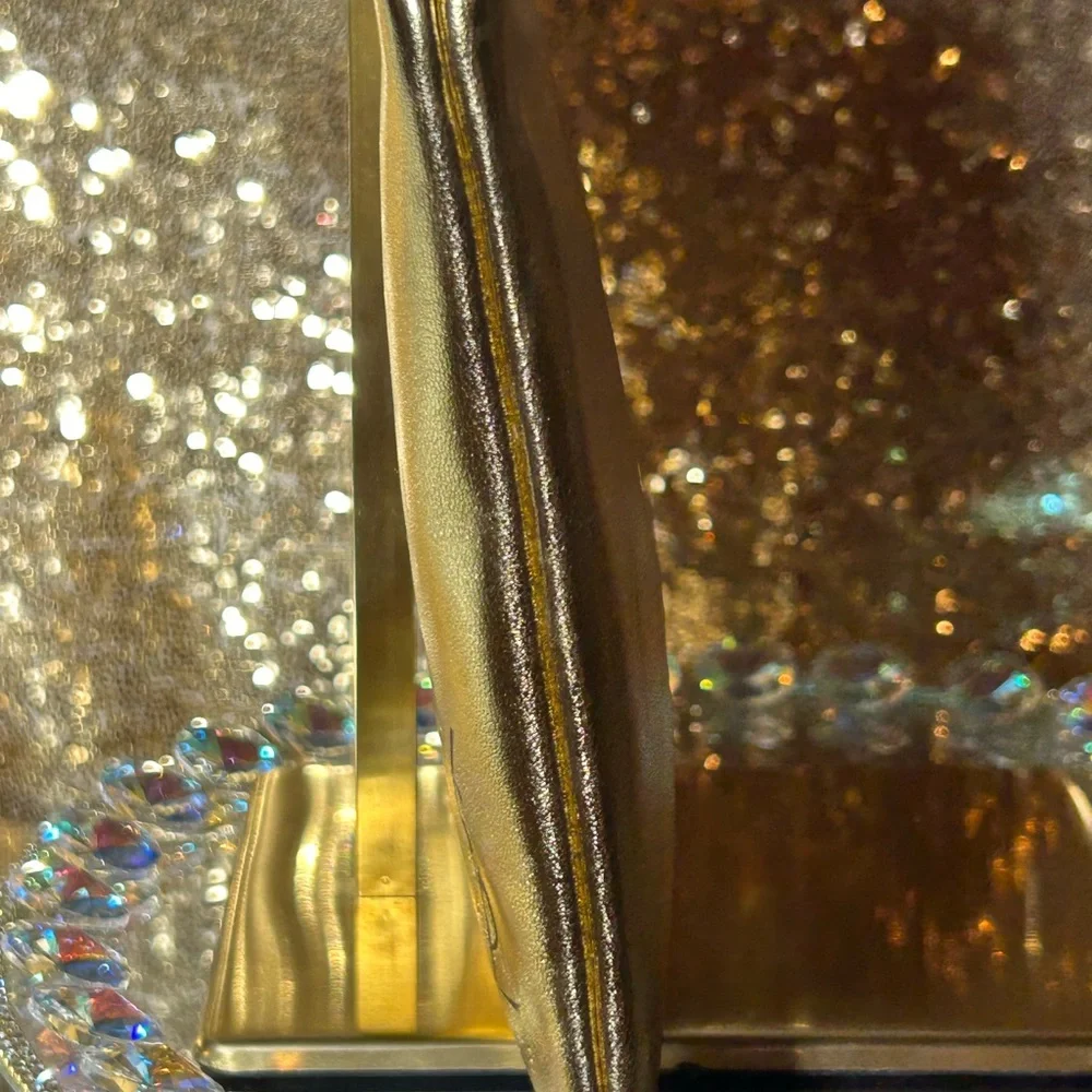 YSL Cosmetic Bundle Metallic Bag 10” x 6.5”, Black Opium 10 ml & 2 Oil Sticks - Picture 5 of 11